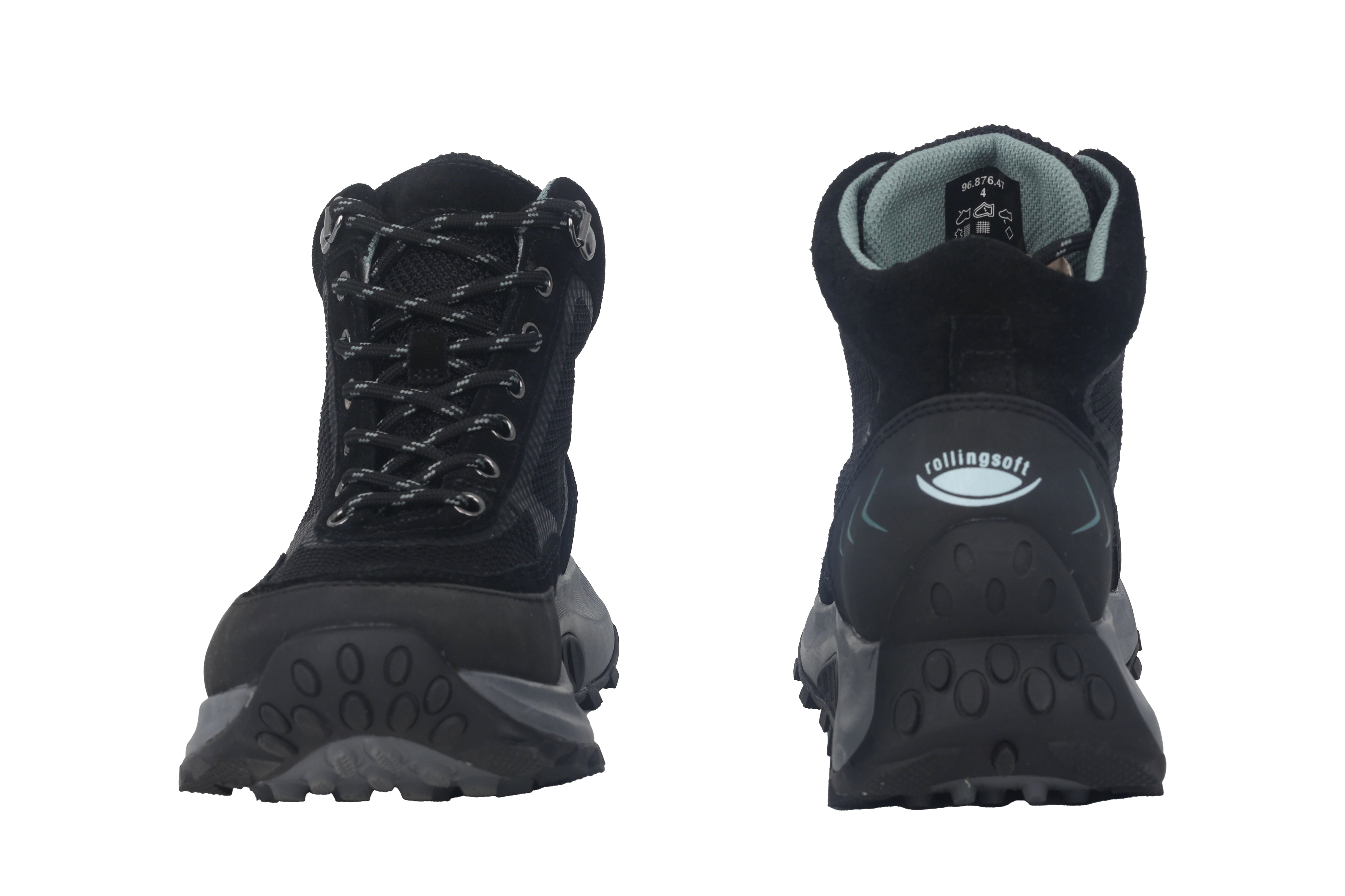 '96.876.47' women's waterproof rolling boot - Black