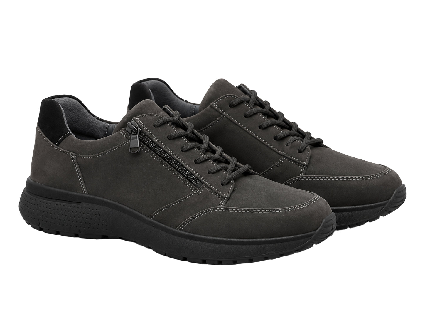 Heiko Men's Wide Fit (H) Sneakers - Grey