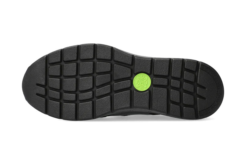 'Amory' men's walking rolling wide fit (H) sneaker - black