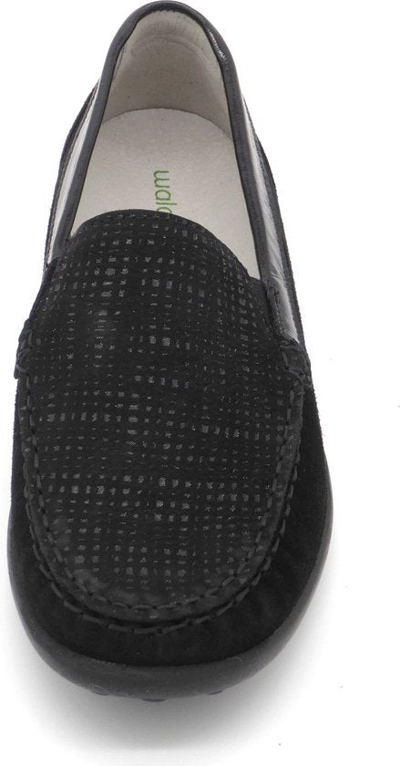 'Kläre' women's very wide fit (K) moccassin - black