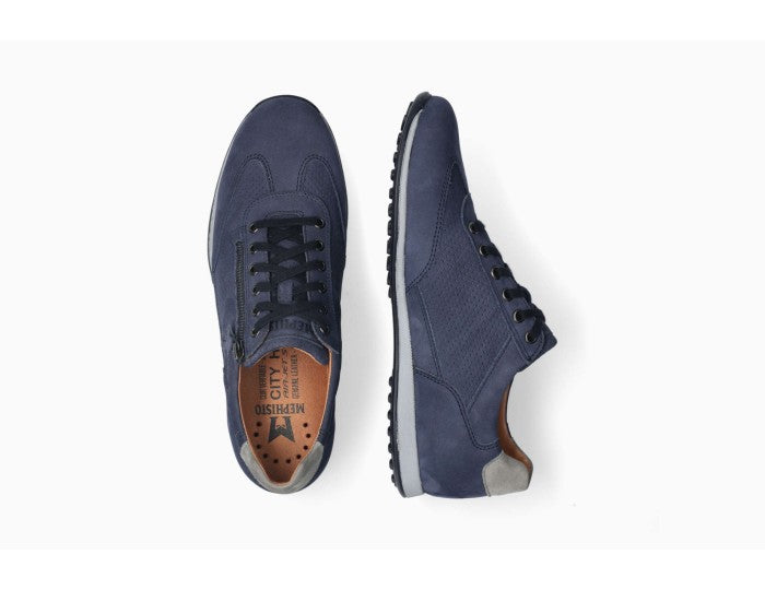 'Leon' men's lace-up sneaker - blue