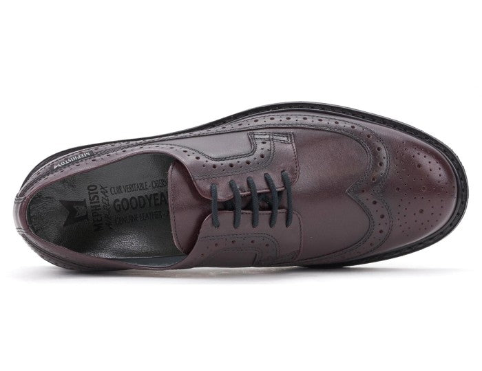 Scarpa stringata fatta a mano Goodyear da uomo 'Matthew' - Rossa