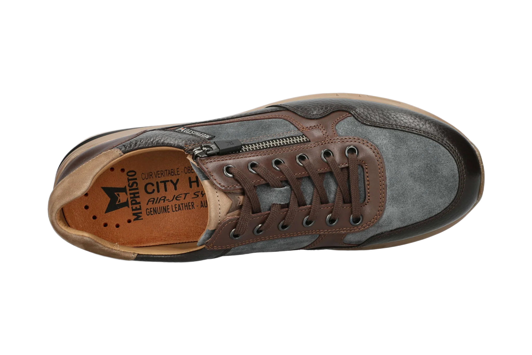 Sneaker stringata da uomo "Bradley" - marrone scuro