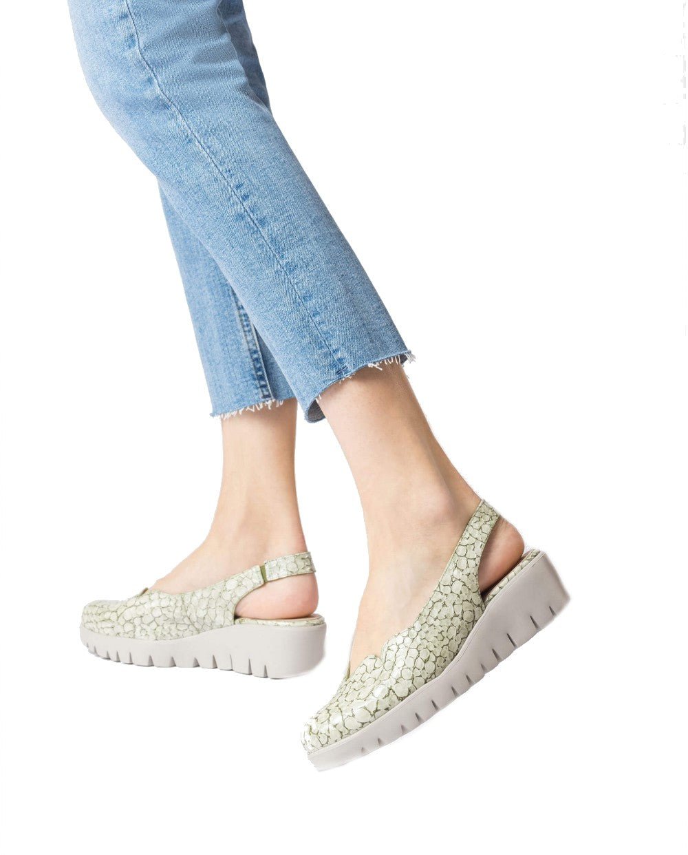 'Abril' women's slingback sandal - green patent - Chaplinshoes'Abril' women's slingback sandal - green patentWonders