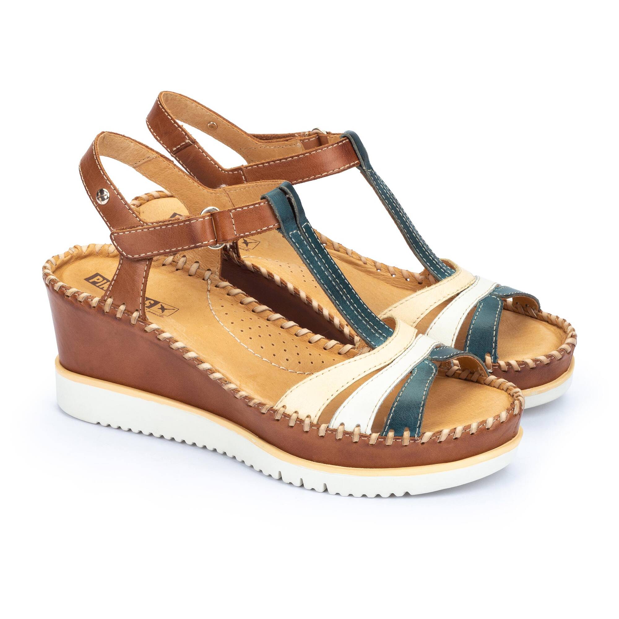 'Aguadulce' women's sandal - blue mix - Chaplinshoes'Aguadulce' women's sandal - blue mixPikolinos