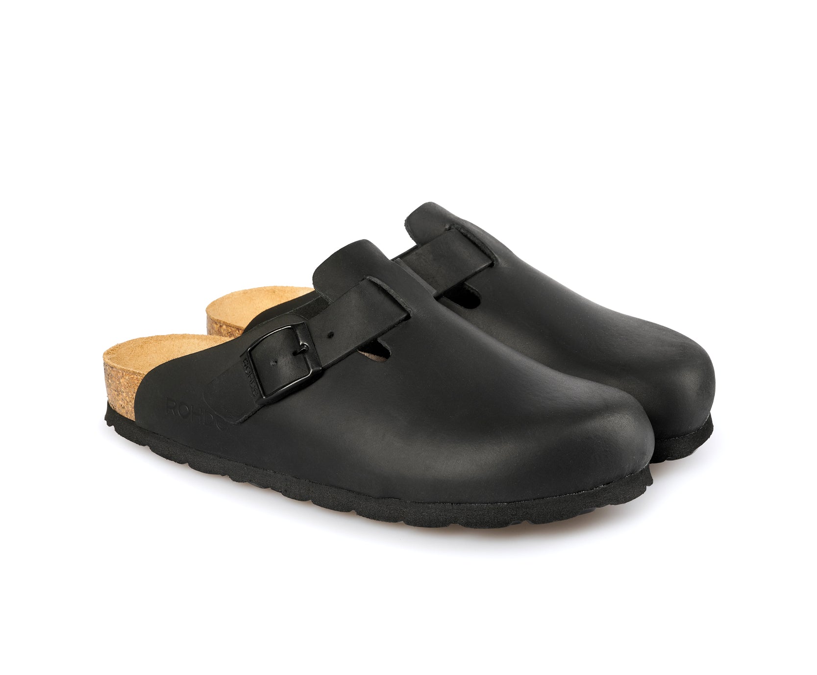 Zueco de exterior para mujer 'Alba' - Negro - ChaplinshoesZueco de exterior para mujer 'Alba' - NegroRohde
