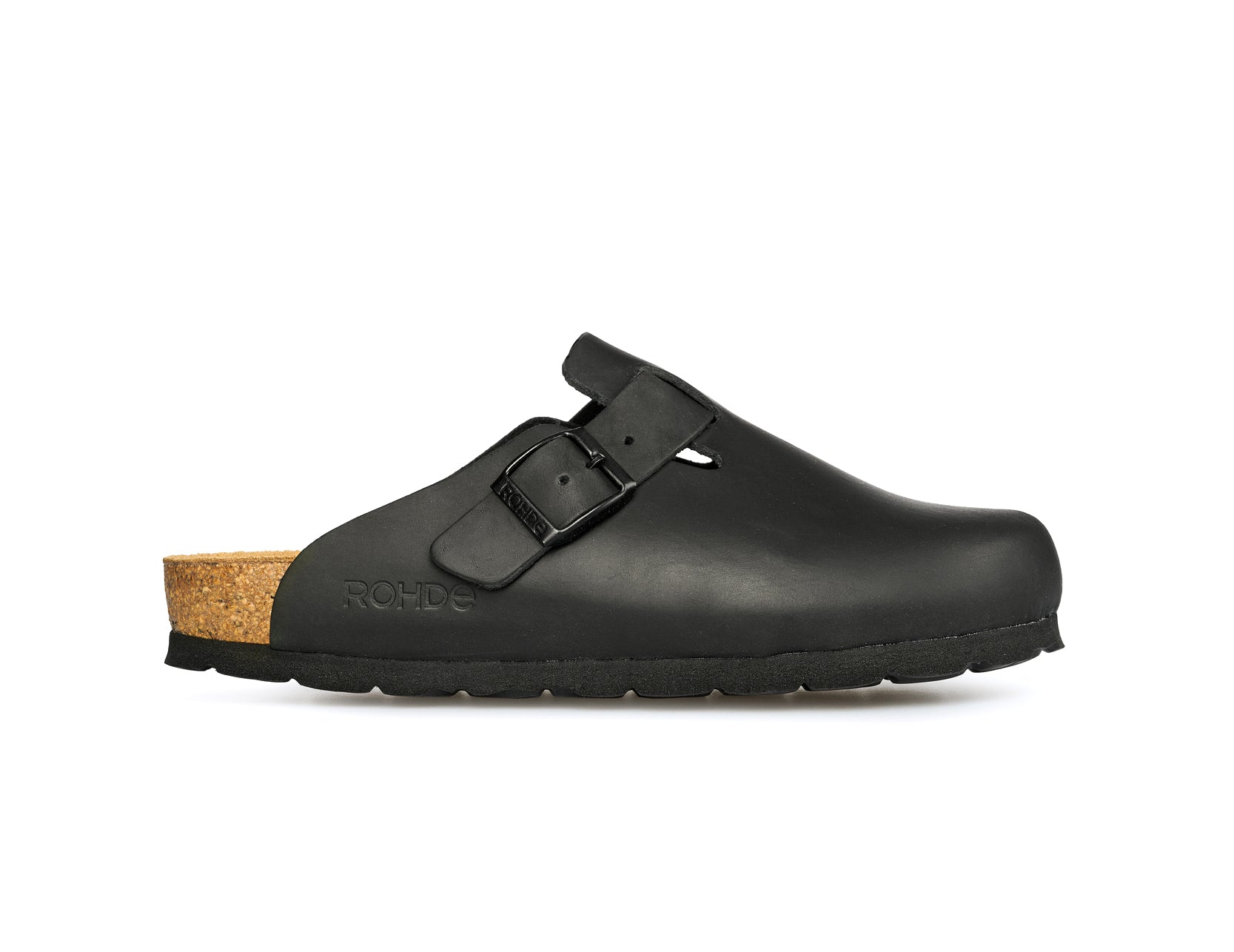 Zueco de exterior para mujer 'Alba' - Negro - ChaplinshoesZueco de exterior para mujer 'Alba' - NegroRohde