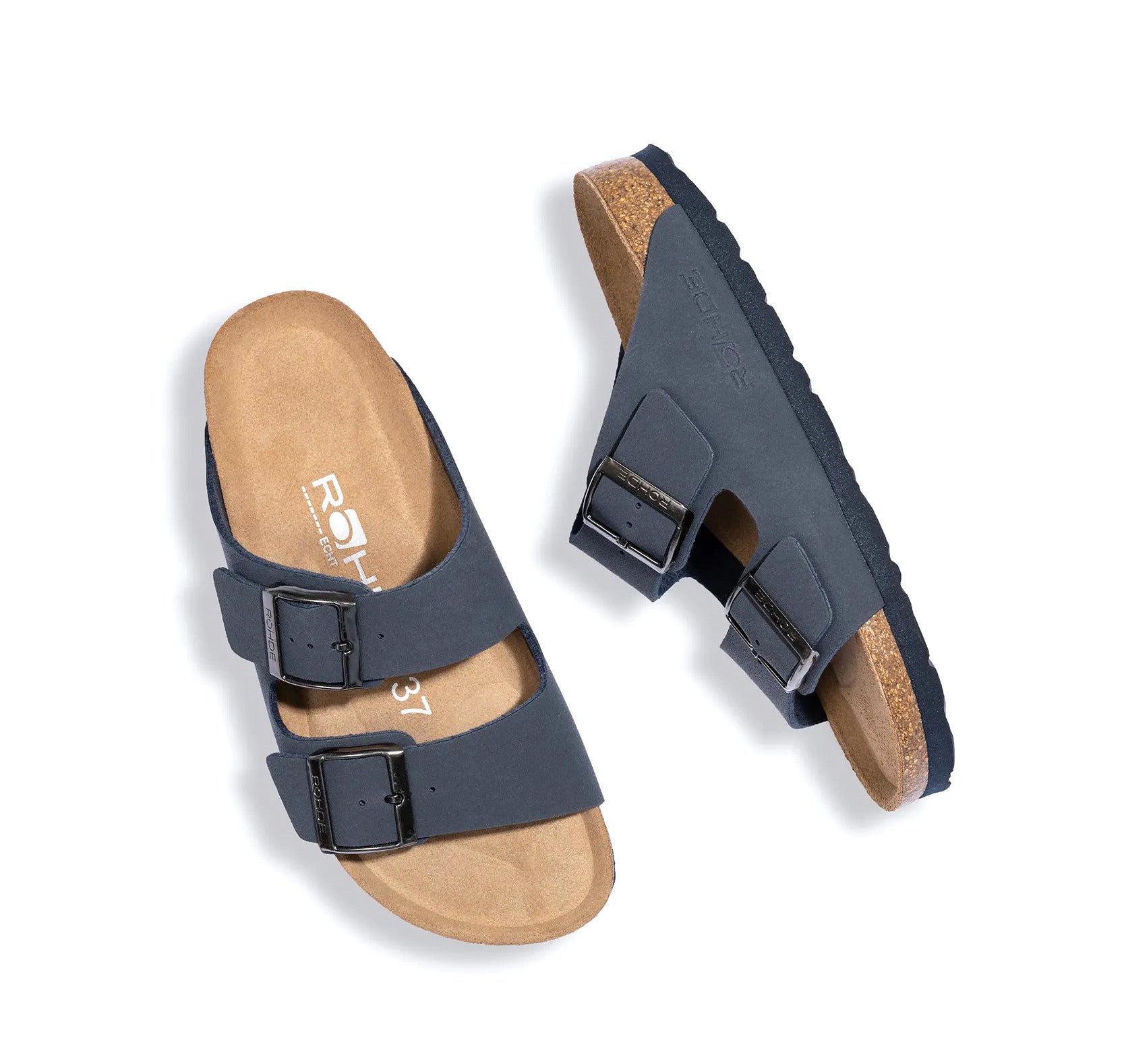 Damesslipper 'Alba' - blauw - ChaplinshoesDamessandaal 'Alba' - blauwRohde