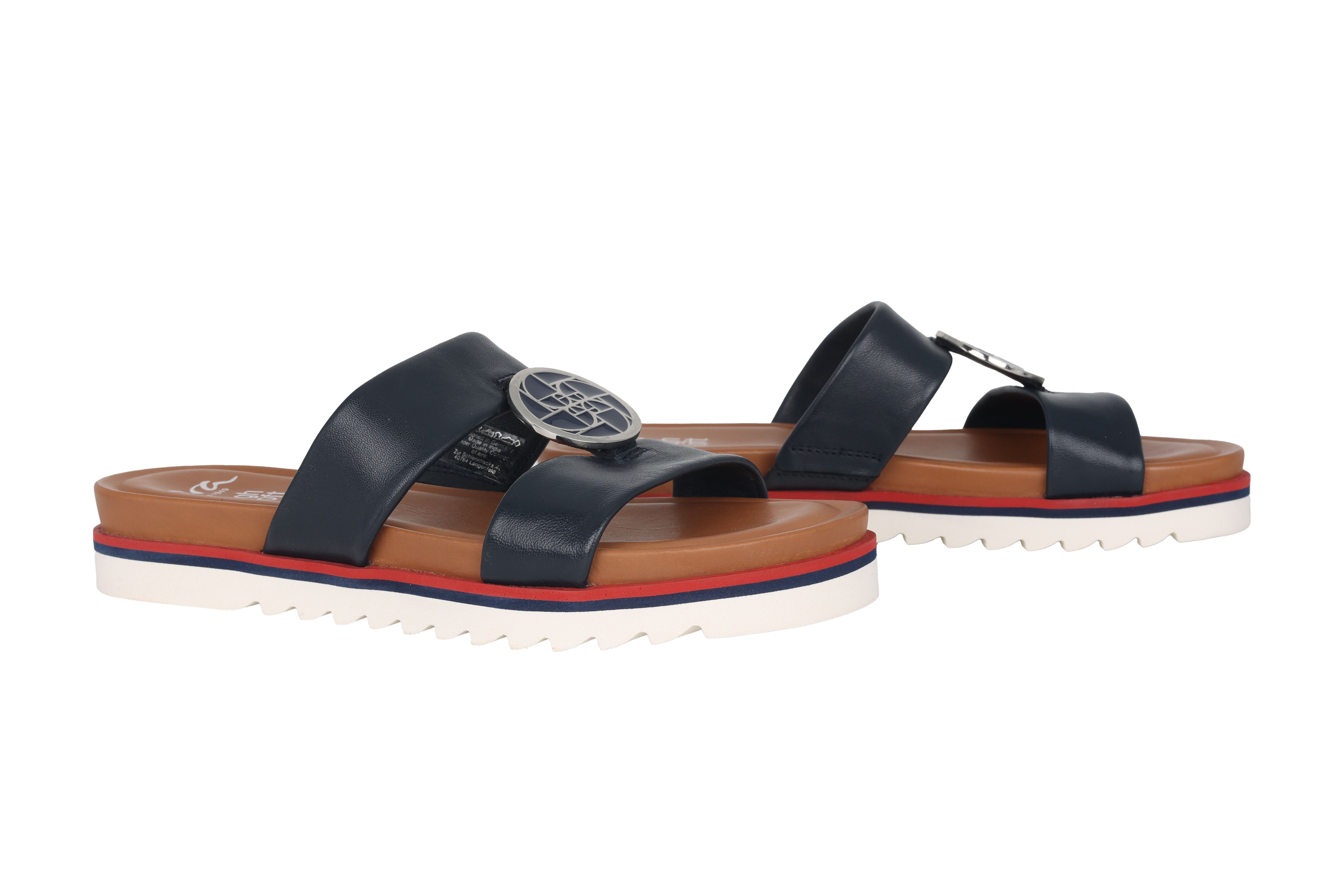 '12-28050-02' sandalia tipo chancla para mujer - azul