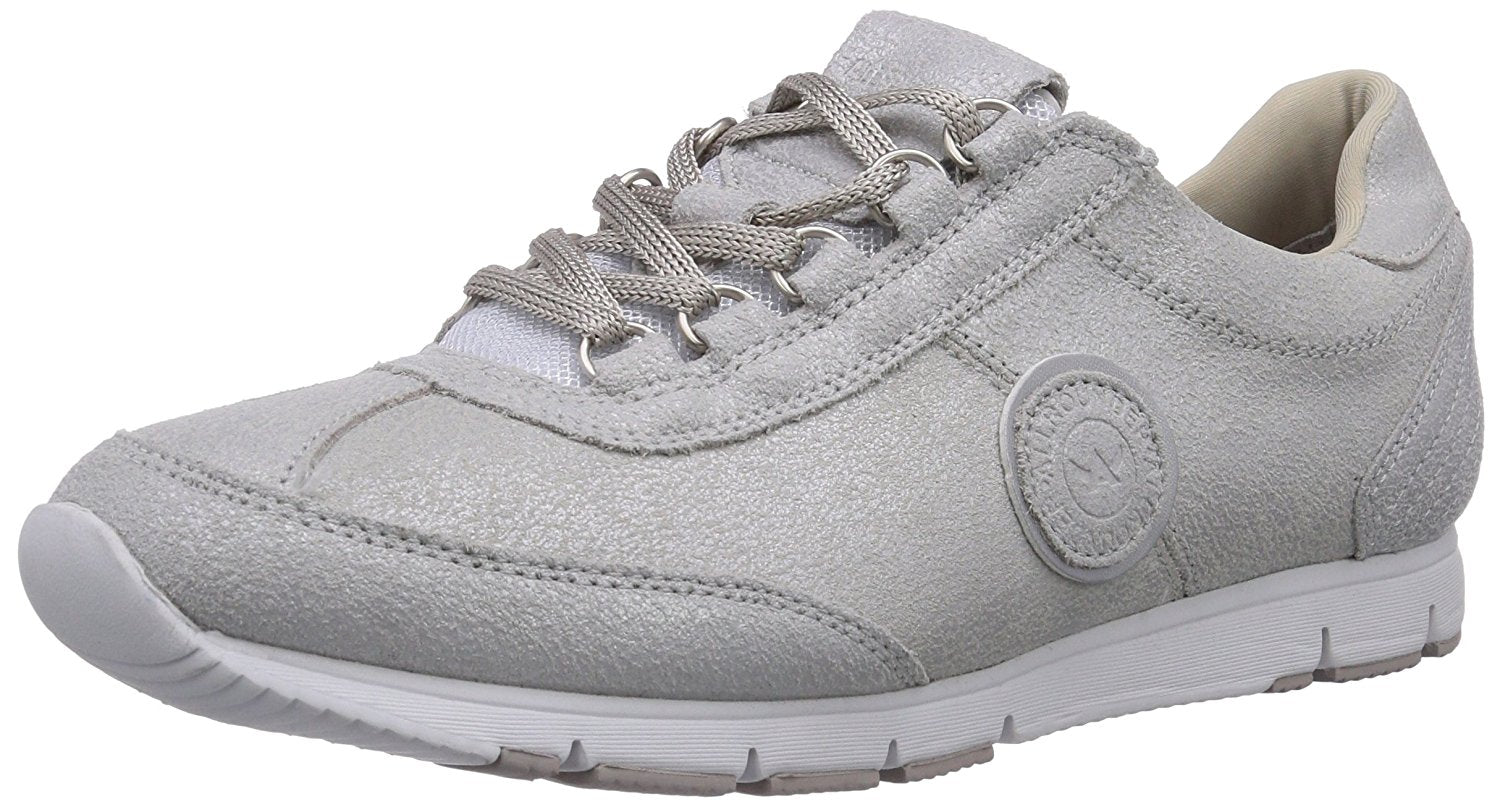 Allrounder by Mephisto JANIKA - zapatilla para caminar para mujer - cuero plateado metalizado - ChaplinshoesAllrounder by Mephisto JANIKA - zapatilla para caminar para mujer - cuero plateado metalizadoMephisto