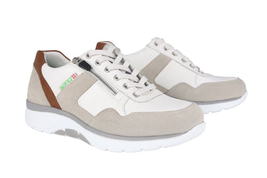 Zapatillas deportivas con ruedas para caminar 'Amory' de corte ancho (H} para hombre - gris blanco - Chaplinshoes'Amory' Zapatilla deportiva con ruedas para caminar de corte ancho (H} para hombre - gris blancoMephisto
