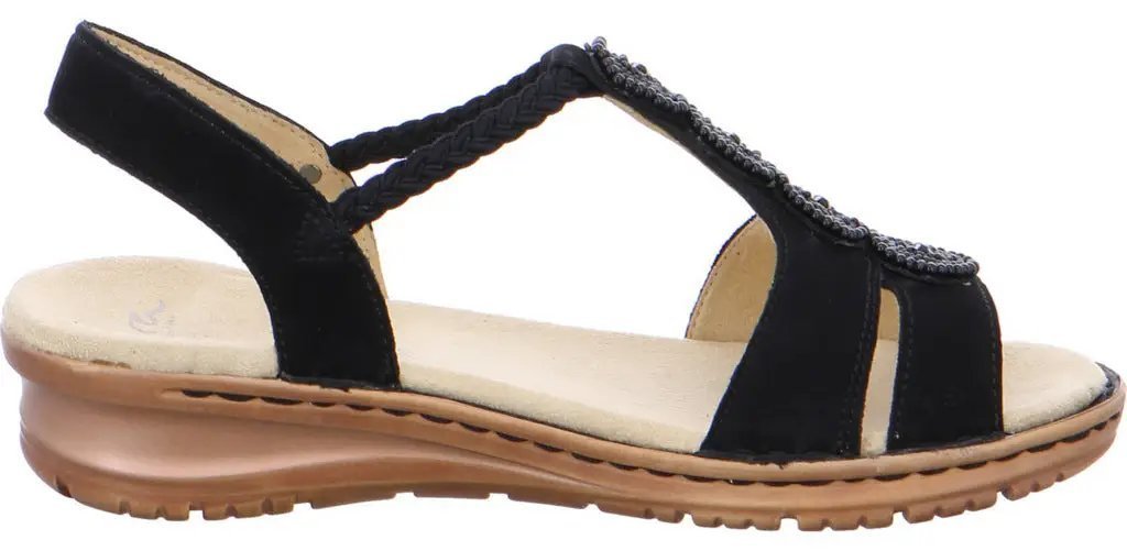 Ara 12 - 27217 - 75 Sandalia Mujer - Negro - ChaplinshoesAra 12 - 27217 - 75 Sandalia Mujer - NegroAra