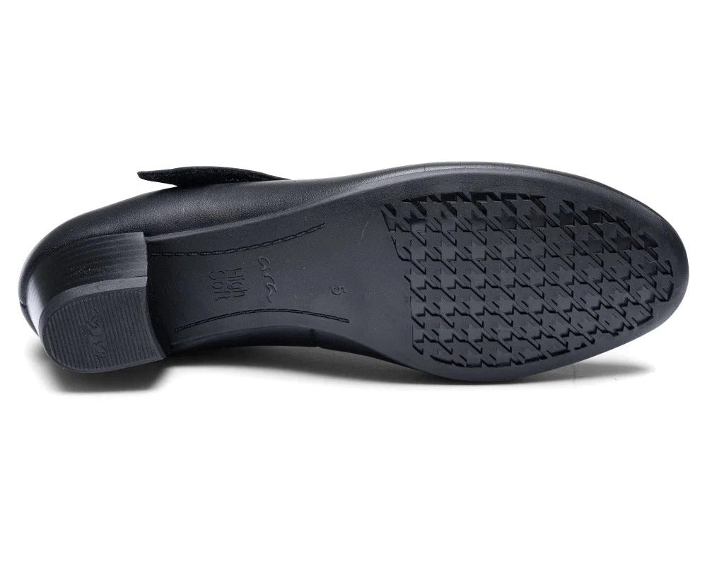 'Catania' women's block heel pump - black