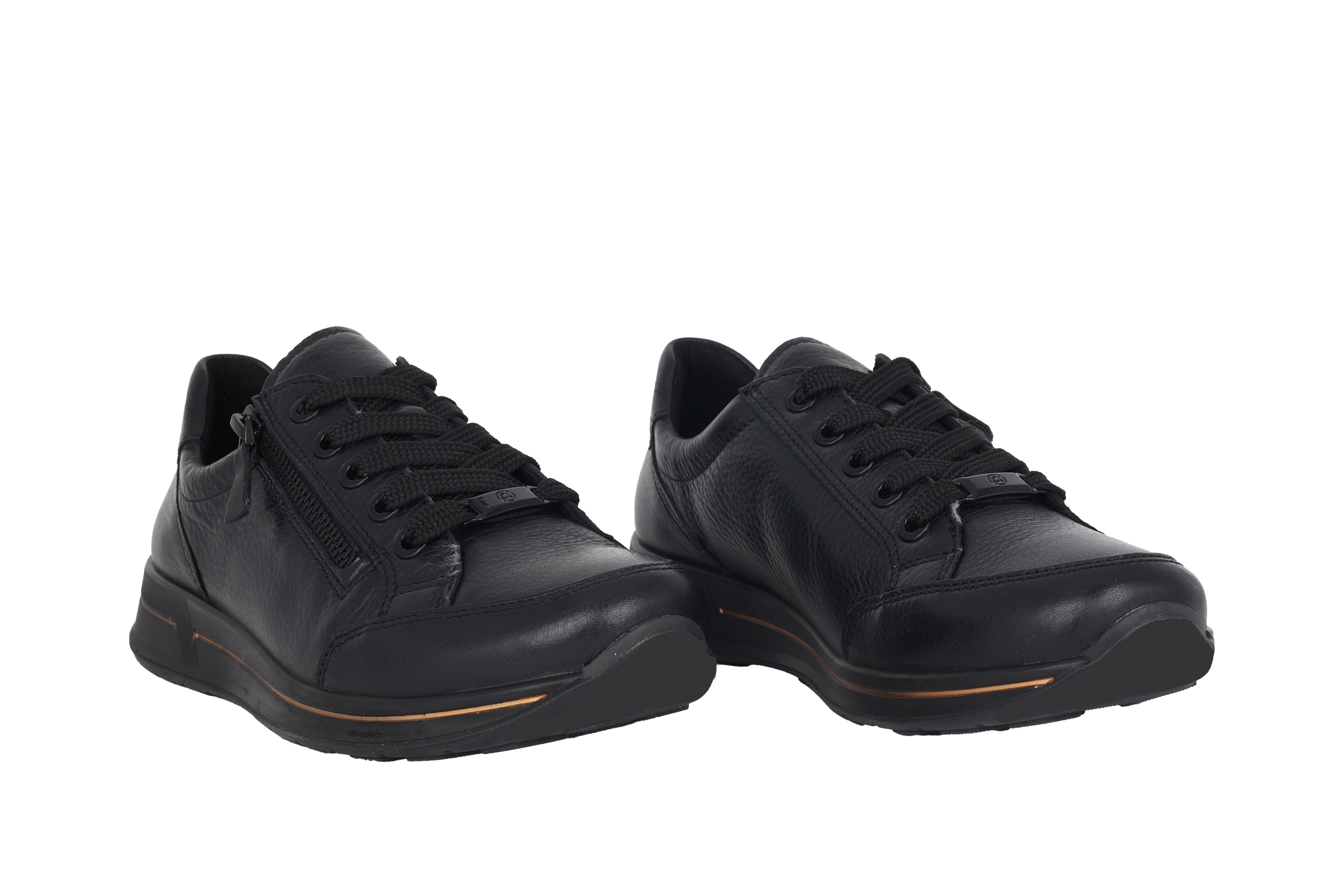 Zapatilla deportiva con cordones para mujer 'Osaka' Wide Fit (H) - negro