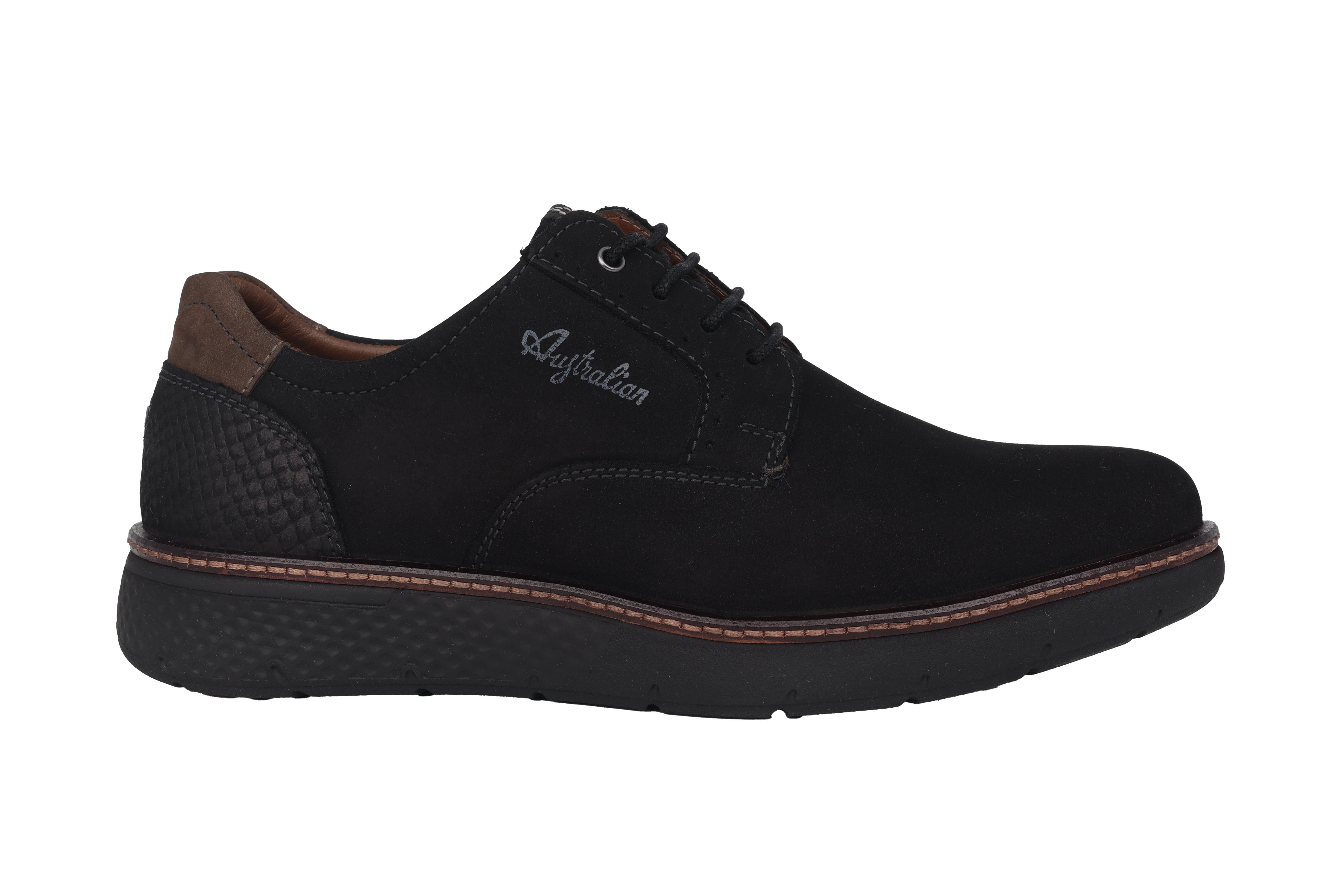 Chaussure à lacets pour hommes 'Preston' - noir