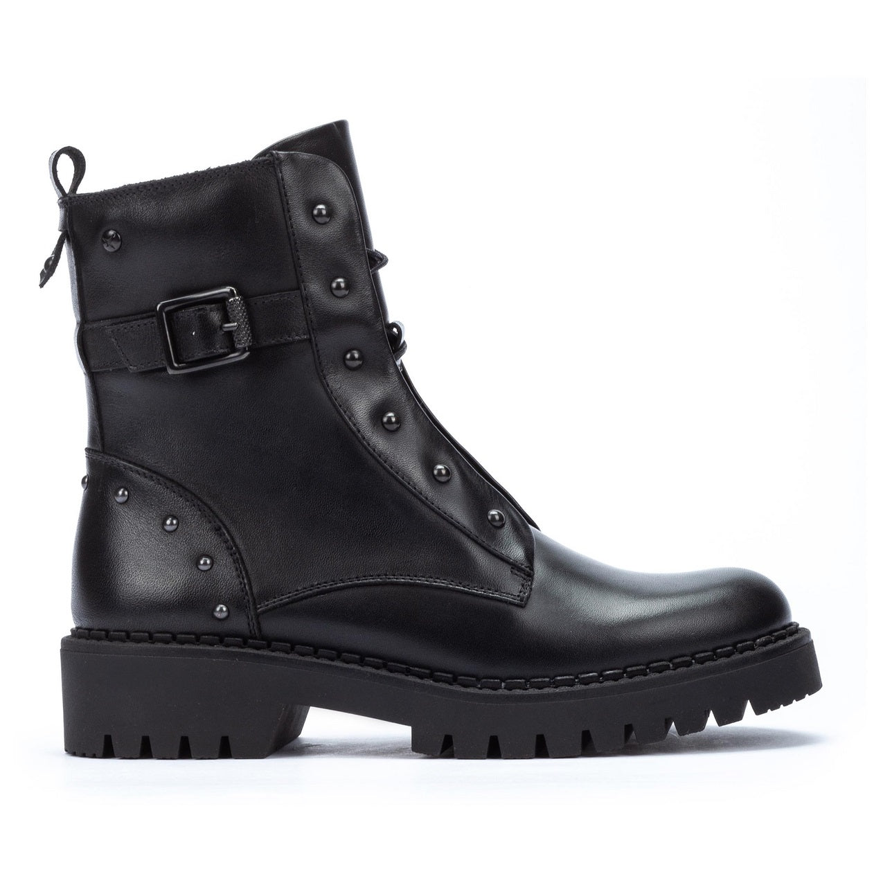 Damesveterlaars 'Aviles' met rits - Zwart - ChaplinshoesDameslaars met veters 'Aviles' en rits - Zwart Pikolinos