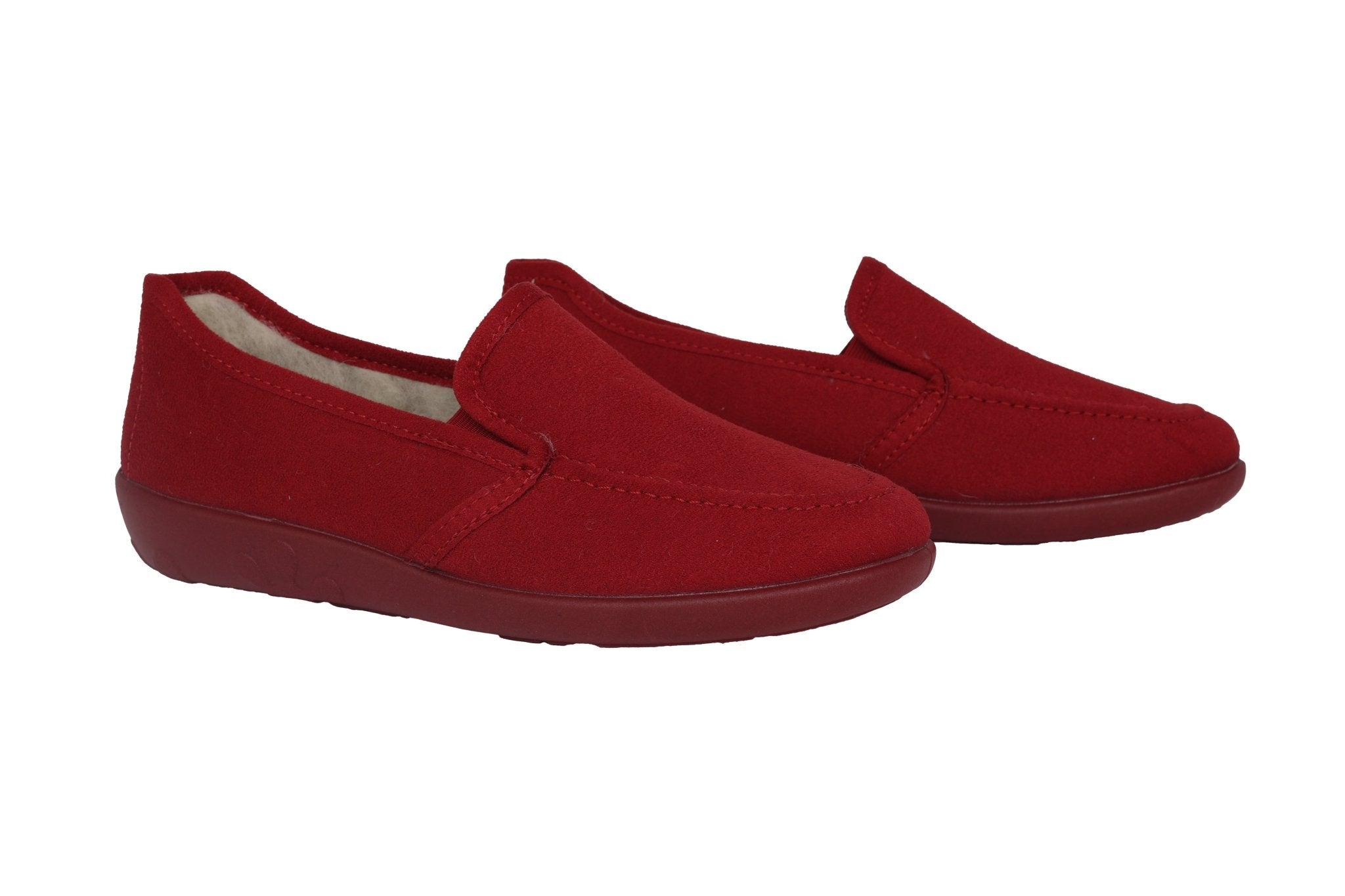 Zapatilla de estar por casa para mujer 'Ballerup' - rojo - ChaplinshoesZapatilla de estar por casa para mujer 'Ballerup' - rojoRohde