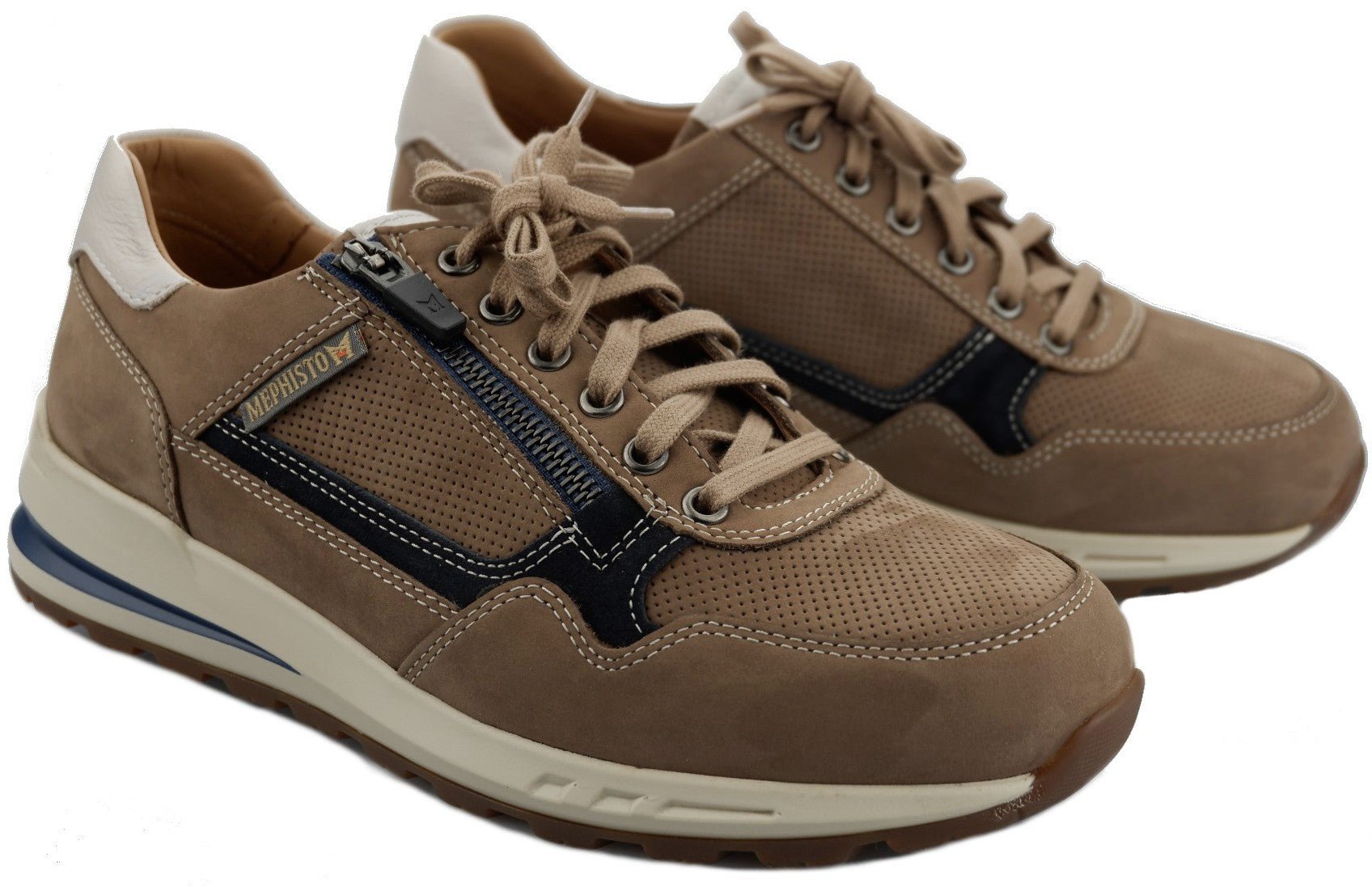 Zapatilla deportiva con cordones para hombre 'Bradley' - Taupe - ChaplinshoesZapatilla deportiva con cordones para hombre 'Bradley' - TaupeMephisto