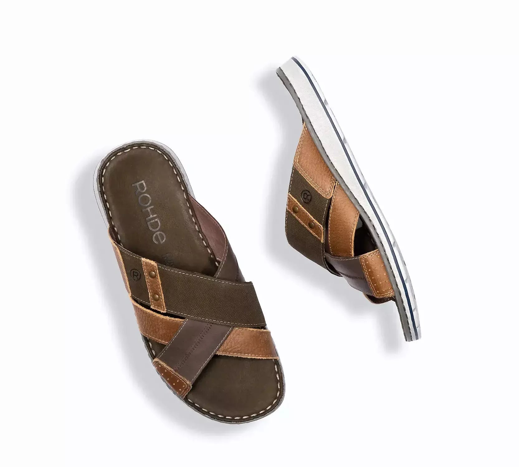 Sandalia de hombre 'Brunello' - Verde - ChaplinshoesSandalia de hombre 'Brunello' - VerdeRohde