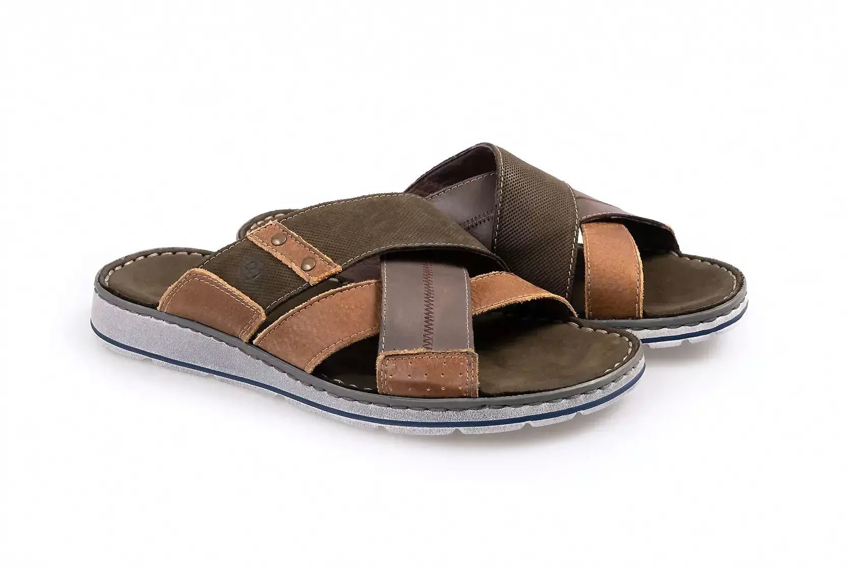 Sandalia de hombre 'Brunello' - Verde - ChaplinshoesSandalia de hombre 'Brunello' - VerdeRohde