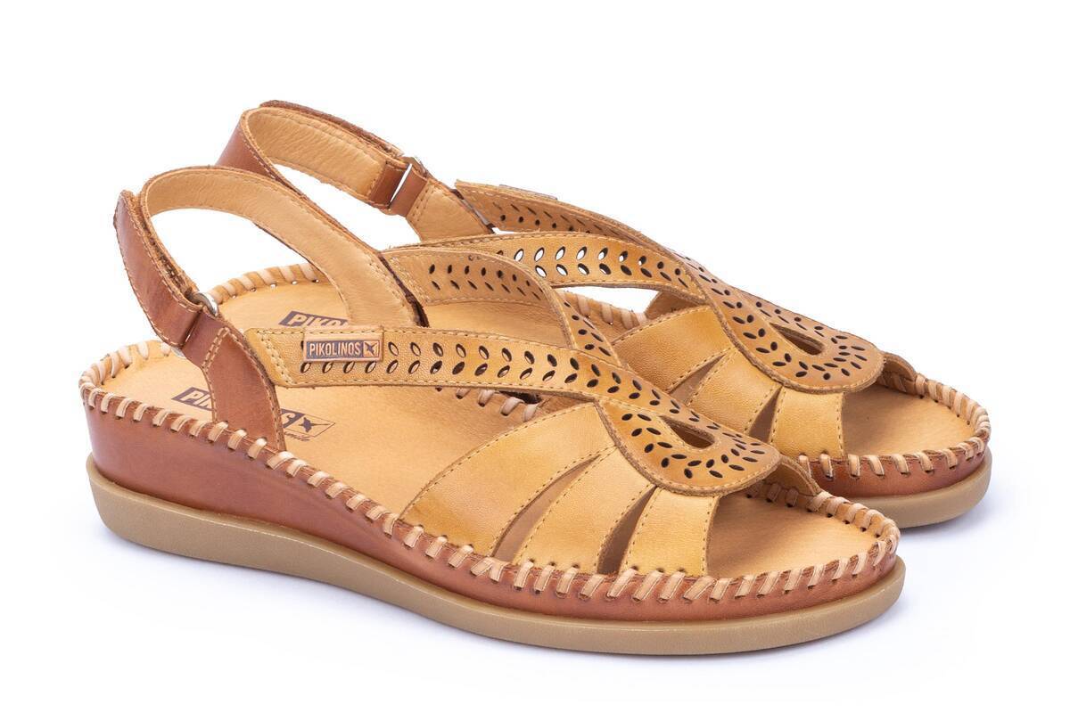 Sandalia de mujer 'Cadaques' - Marrón miel - ChaplinshoesSandalia mujer 'Cadaqués' - Marrón miel Pikolinos
