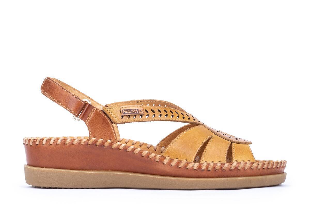 Sandalia de mujer 'Cadaques' - Marrón miel - ChaplinshoesSandalia mujer 'Cadaqués' - Marrón miel Pikolinos