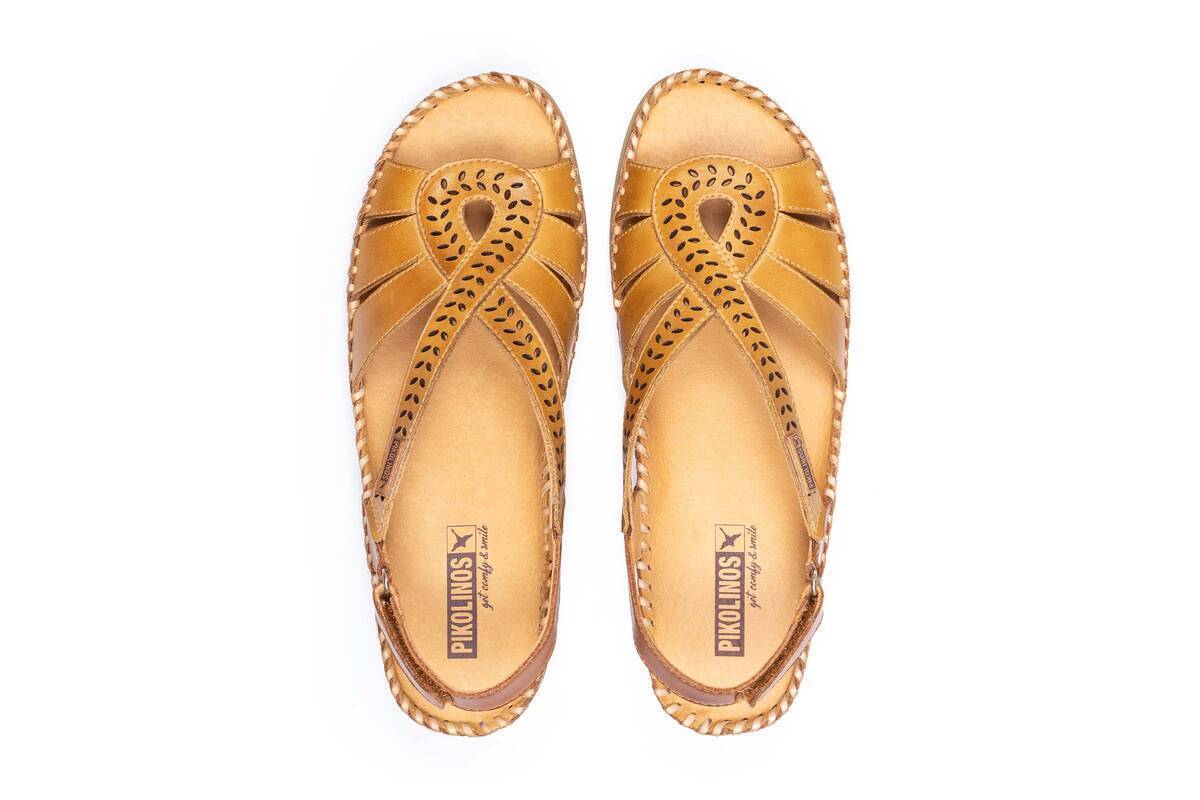 Sandalia de mujer 'Cadaques' - Marrón miel - ChaplinshoesSandalia mujer 'Cadaqués' - Marrón miel Pikolinos