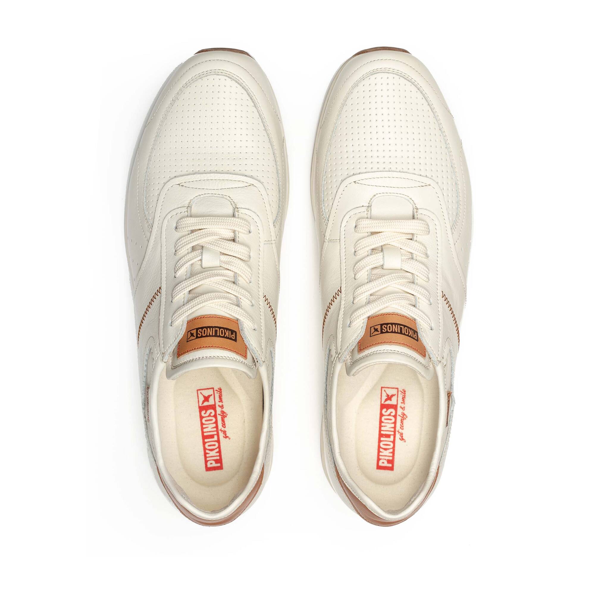 Zapatilla deportiva con cordones para hombre 'Cambil' - blanco roto - ChaplinshoesSneaker hombre 'Cambil' con cordones blanco roto Pikolinos