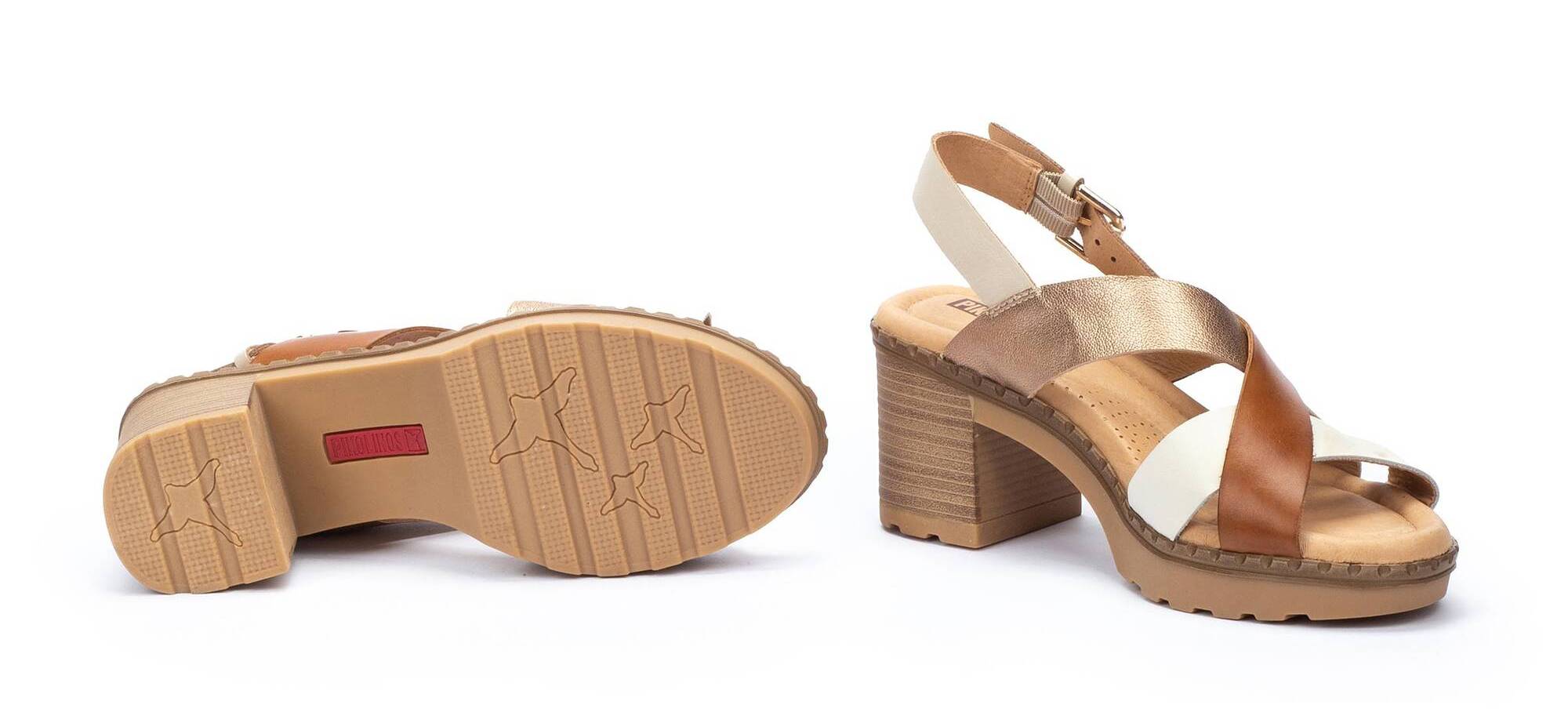 Sandalia mujer 'Canarias' - mezcla marrón - ChaplinshoesSandalia mujer 'Canarias' mixto marrónPikolinos