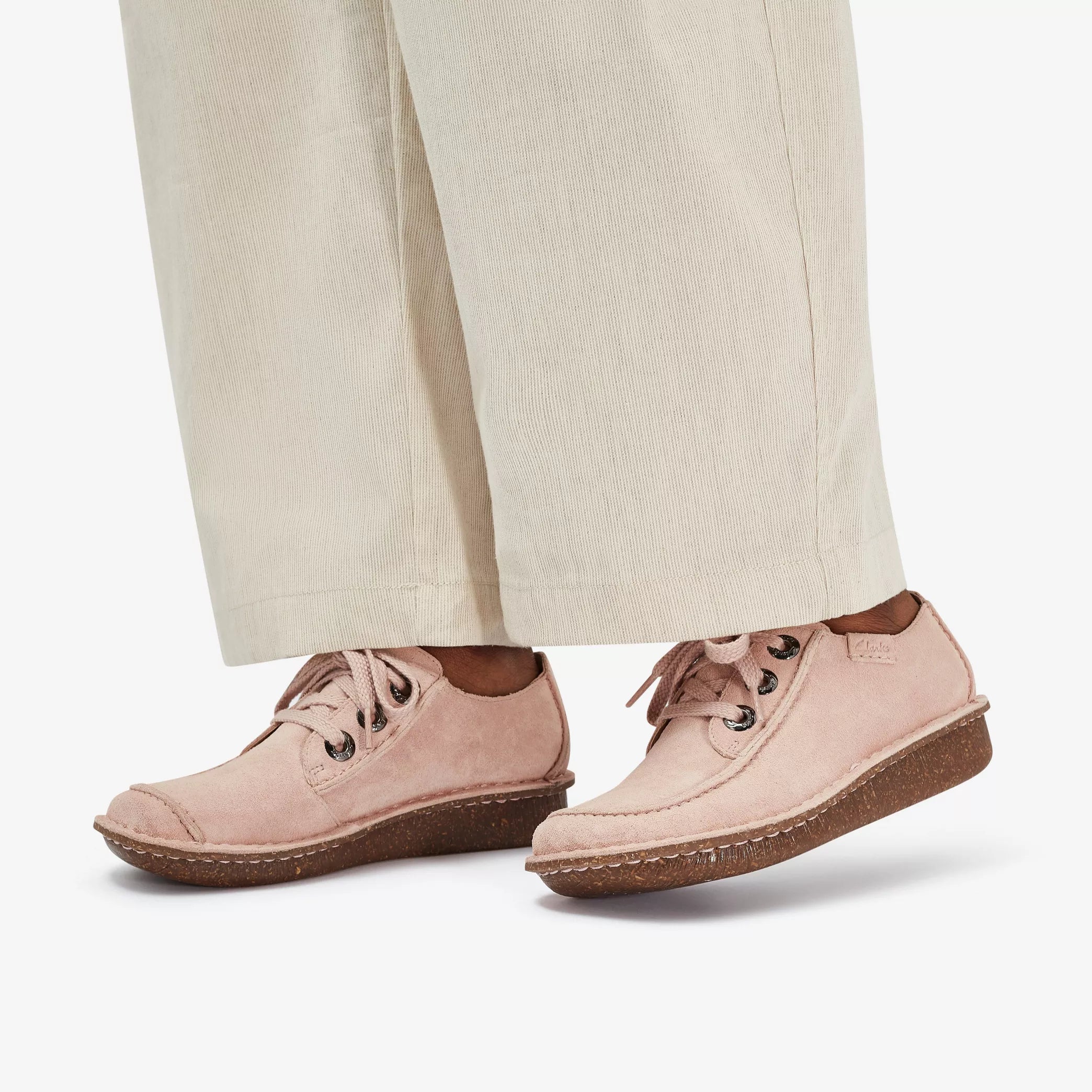 'Funny Dream' women's lace-up shoe - pink