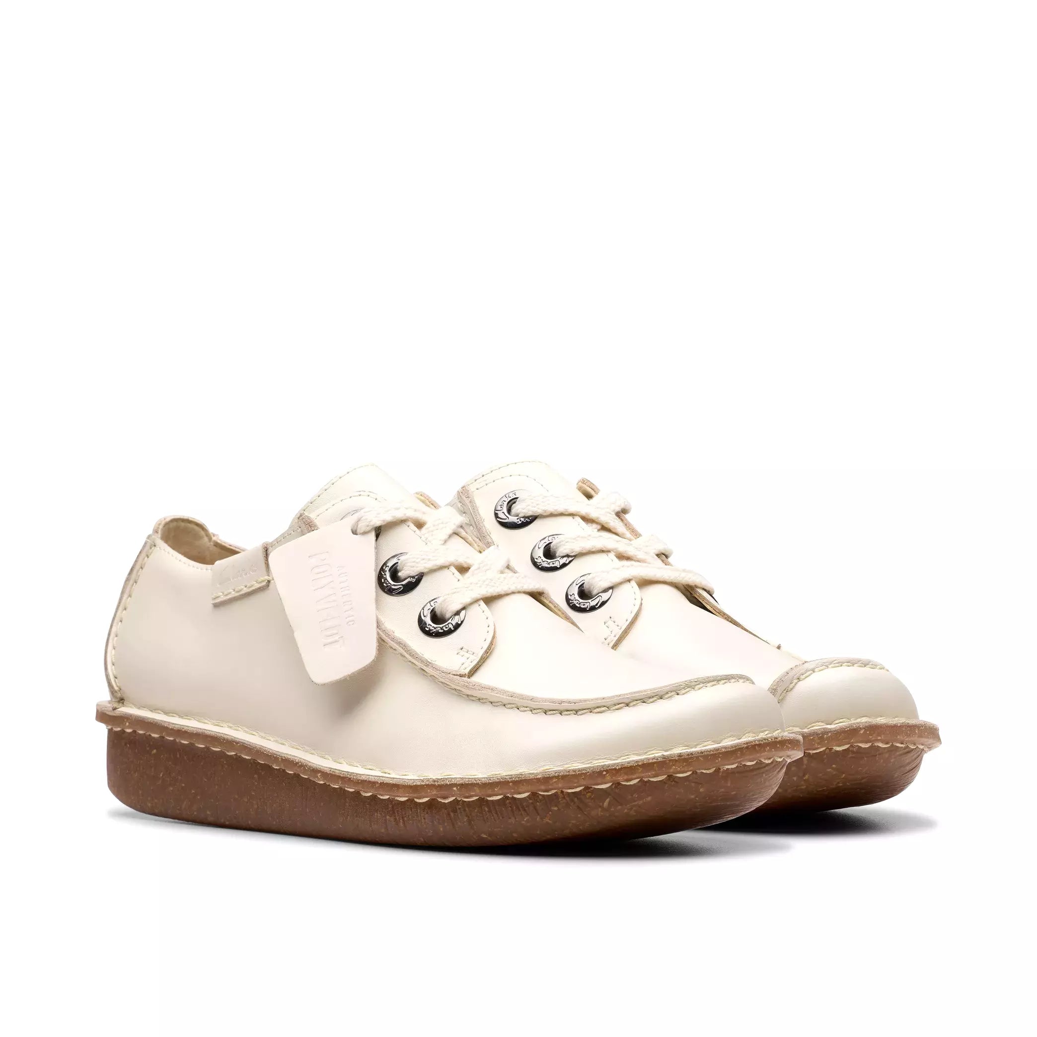 'Funny Dream' women's lace-up shoe - off white