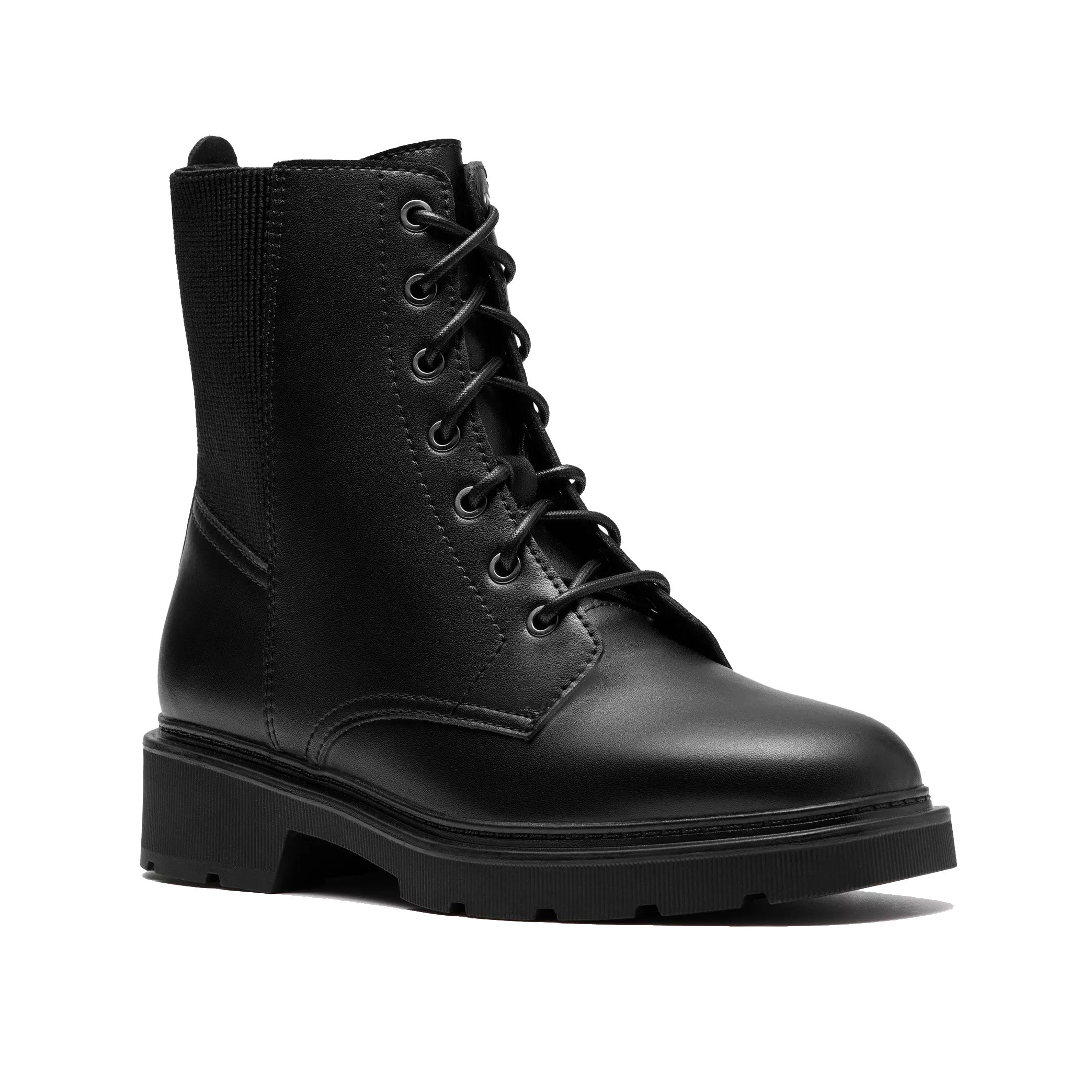 Bota de mujer con cordones y cremallera 'Lauryl West' - Negro