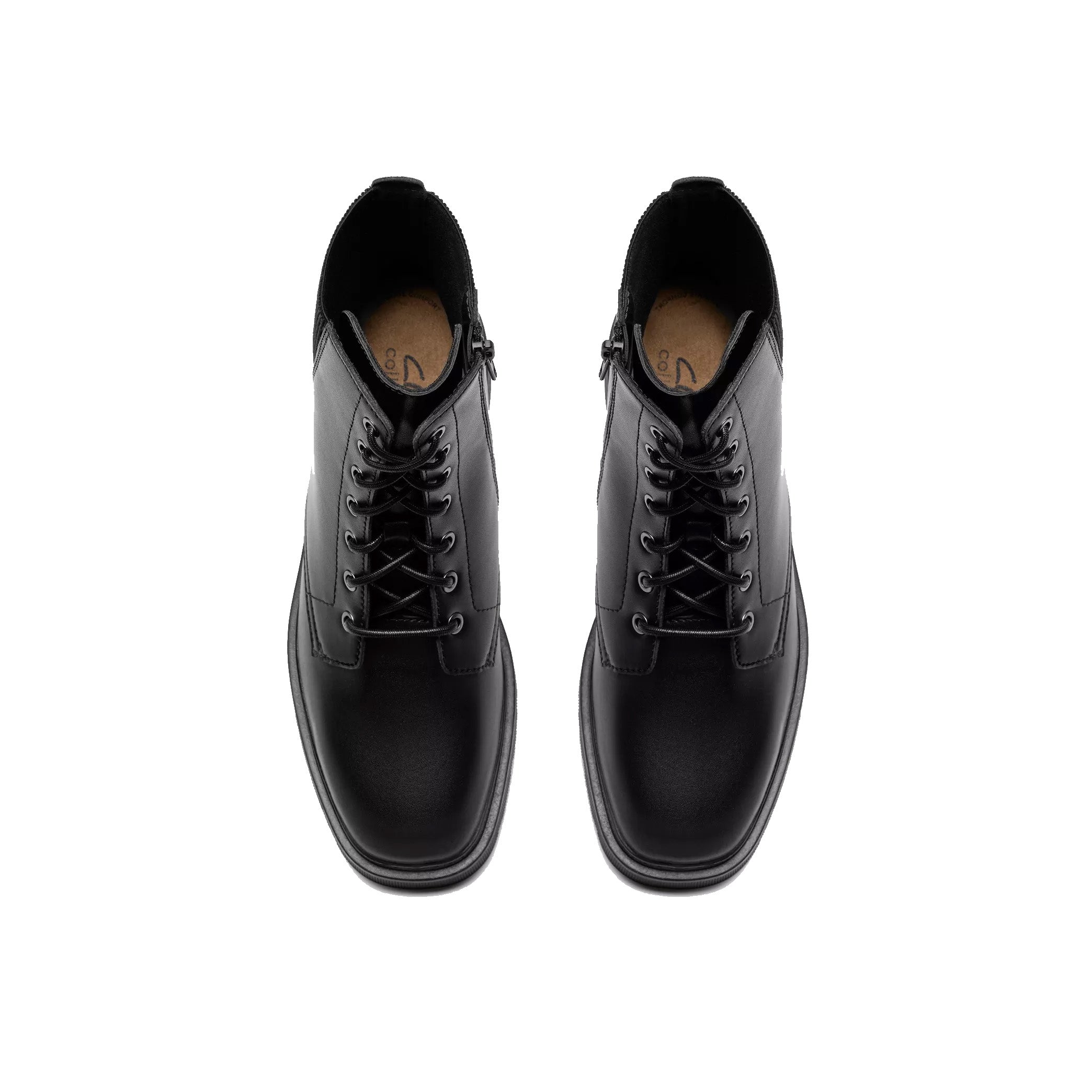 Bota de mujer con cordones y cremallera 'Lauryl West' - Negro