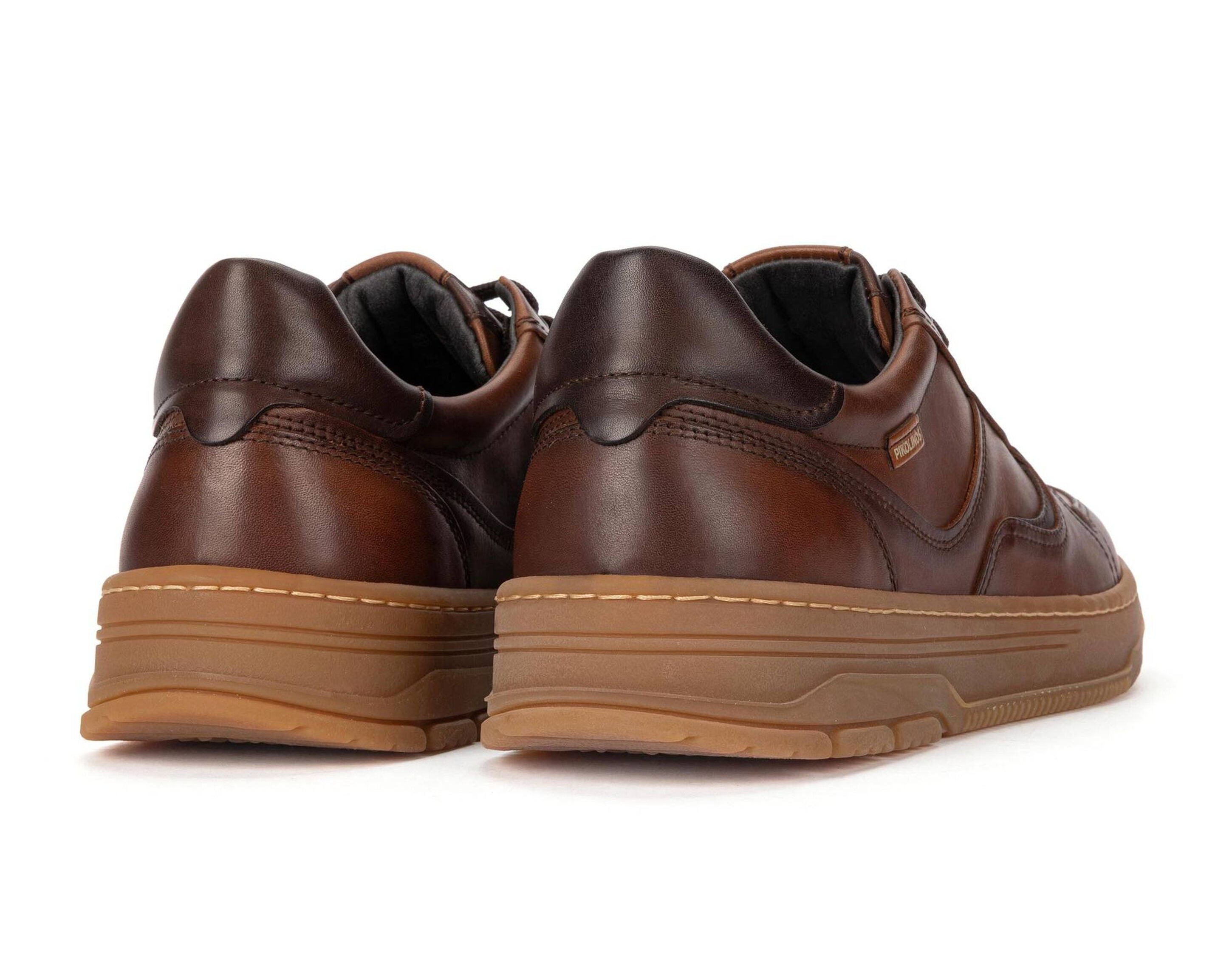 'Salinas' men's leather sneaker - brown