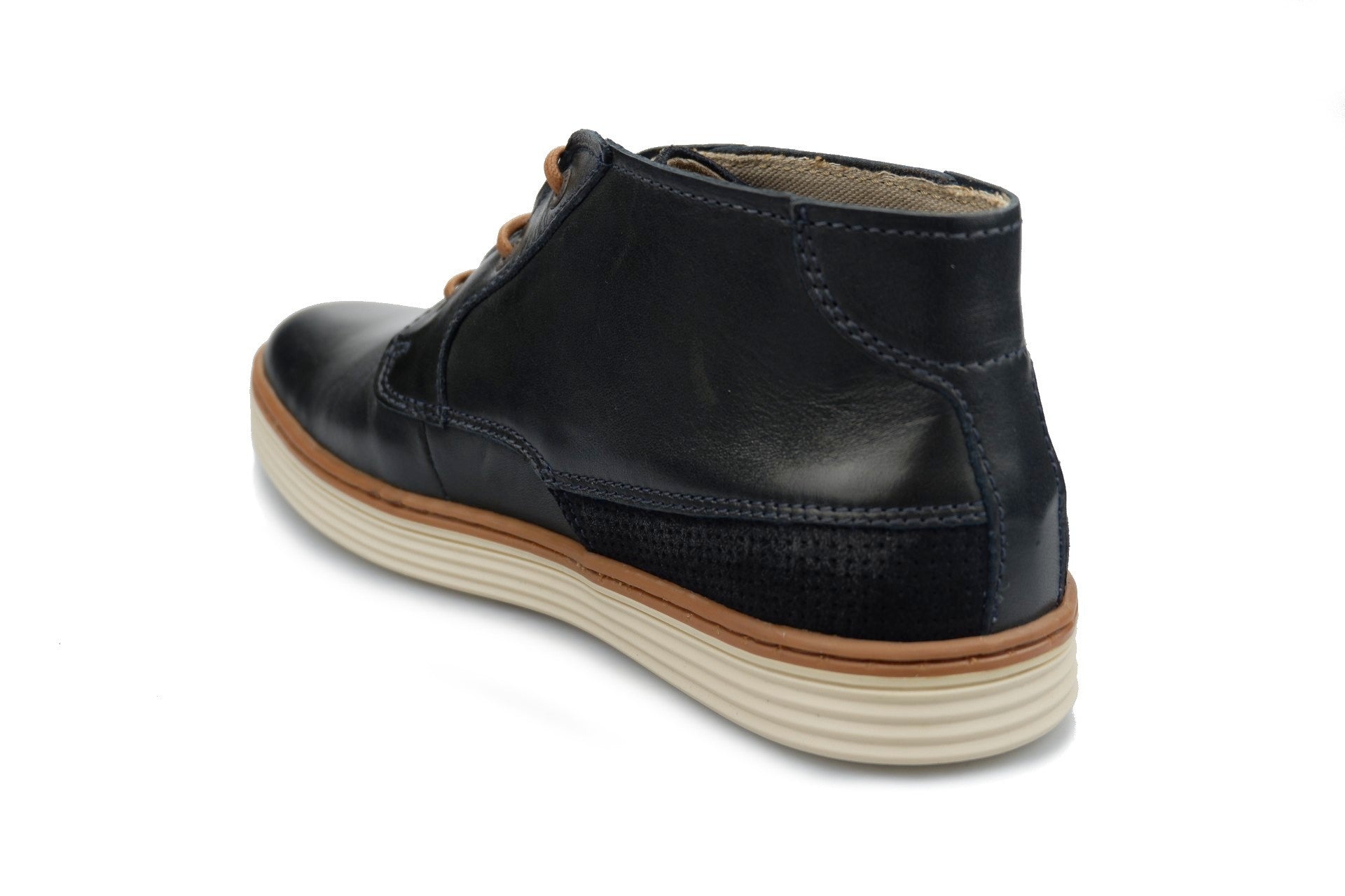 Heren enkellaars 'Copa' - Blauw - ChaplinshoesHeren enkellaars 'Copa' - BlueCamel Active