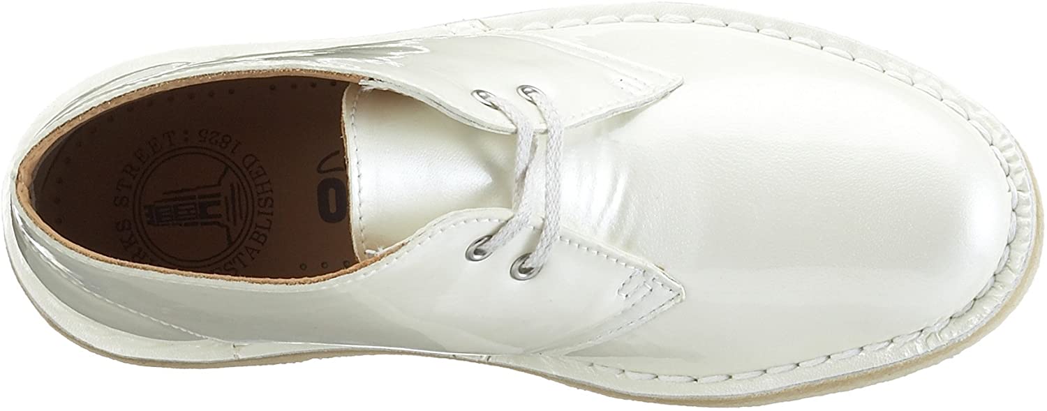 Botín de mujer 'Desert boot' - Charol blanco - ChaplinshoesBotín de mujer 'Desert boot' - Charol blancoClarks