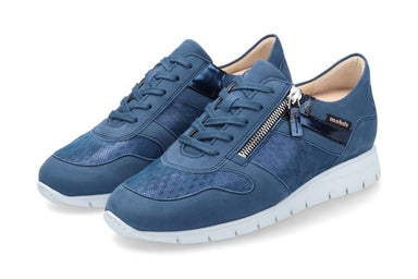 Zapatilla ergonómica de mujer 'Dyria' de corte ancho (H) - azul - ChaplinshoesZapatilla ergonómica de mujer 'Dyria' de corte ancho (H) - azulMephisto