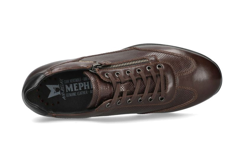 Zapatilla con cordones para hombre 'Leon' - Marrón