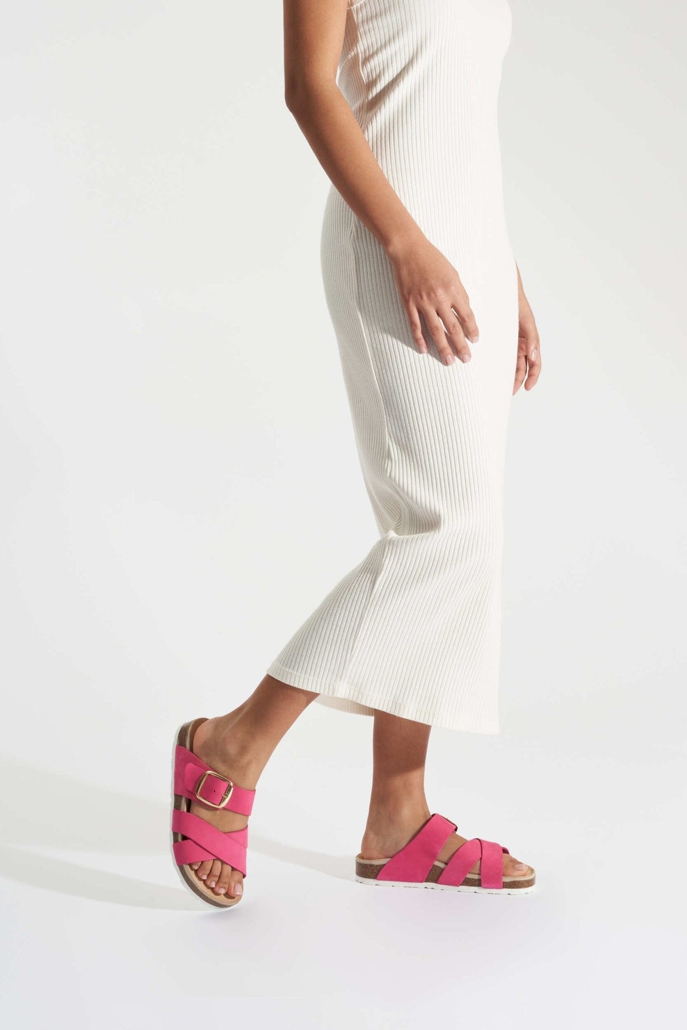 Sandalia tipo chancla para mujer 'Elba' - rosa - ChaplinshoesSandalia tipo chancla para mujer 'Elba' - rosaRohde