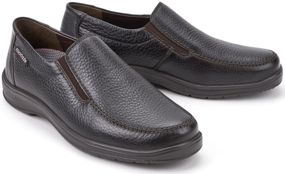 Mocasín ergonómico de corte ancho (H) para hombre 'Ewald' - Marrón - ChaplinshoesMocasín ergonómico de hombre con corte ancho (H) 'Ewald' - MarrónMephisto