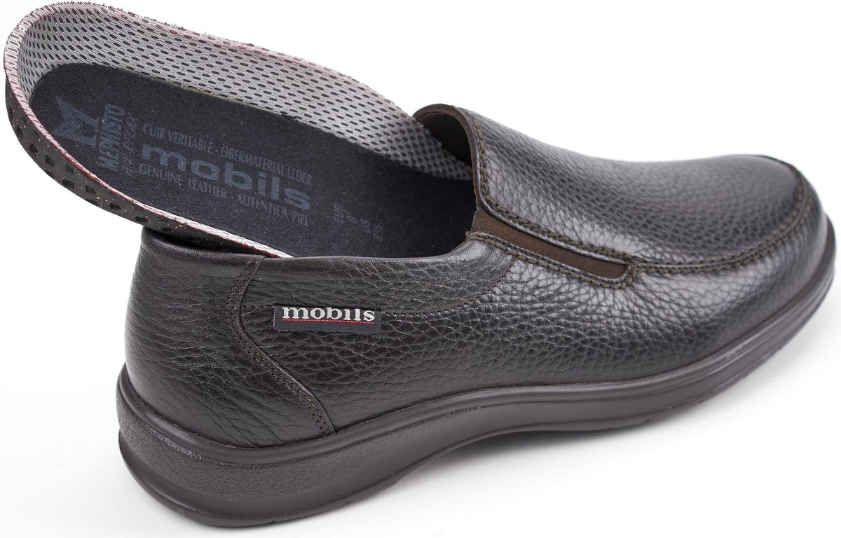 Mocasín ergonómico de corte ancho (H) para hombre 'Ewald' - Marrón - ChaplinshoesMocasín ergonómico de hombre con corte ancho (H) 'Ewald' - MarrónMephisto