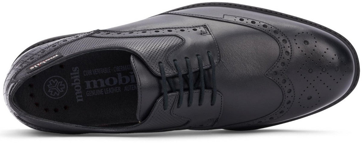 Zapato con cordones para hombre 'FERNAND' ergonómico de corte ancho (H) - Negro - ChaplinshoesZapato con cordones para hombre ergonómico de corte ancho (H) 'FERNAND' - NegroMephisto
