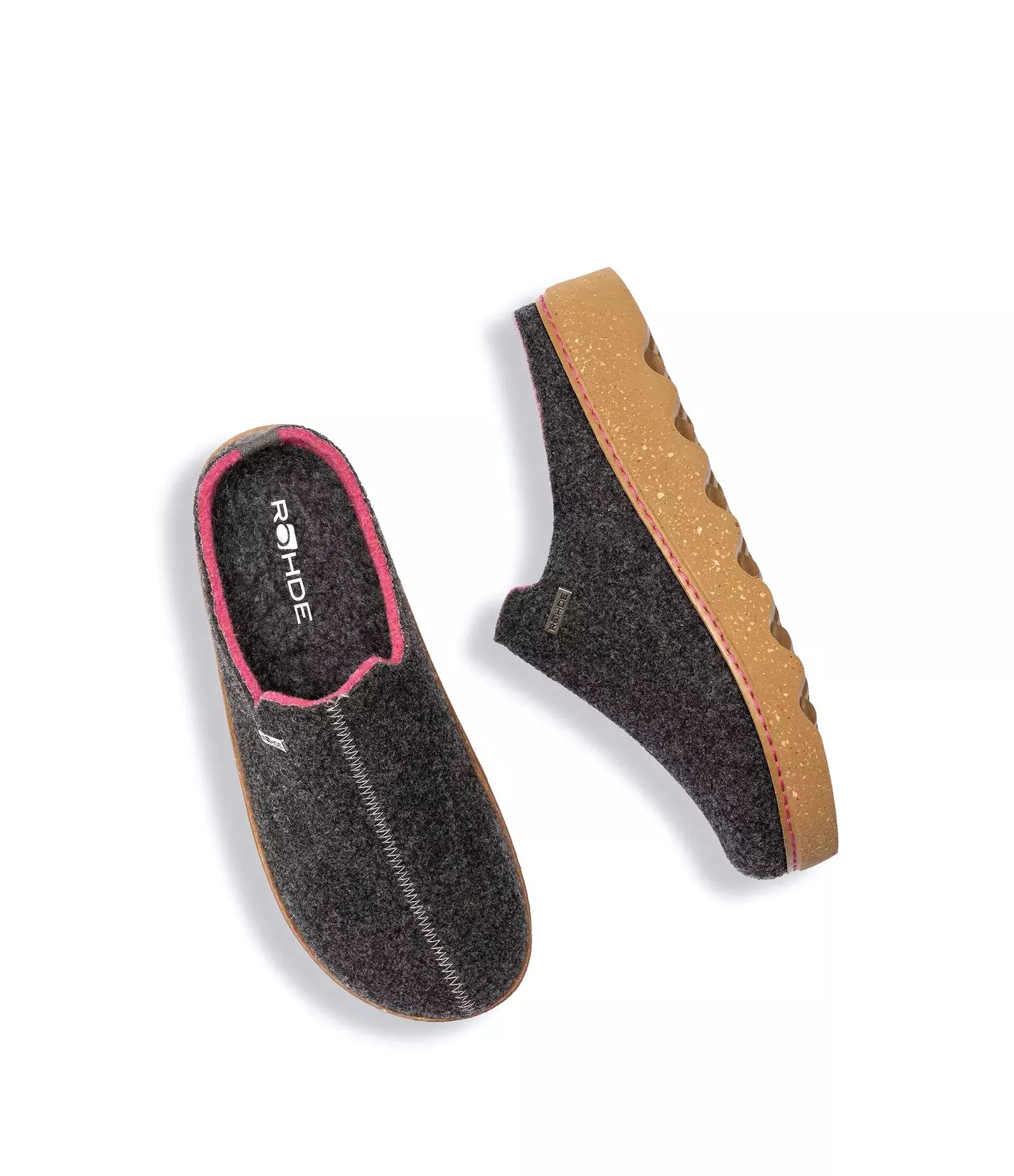 Zapatilla de interior para mujer 'Foggia - D' - Oscuro - gris - ChaplinshoesZapatilla de interior para mujer 'Foggia - D' - Oscuro - grisRohde