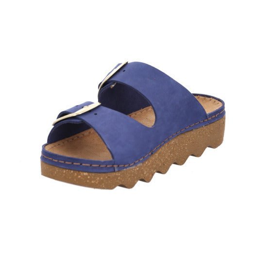 'Foggia - D' women's slide homeslipper - blue - Chaplinshoes'Foggia - D' women's slide homeslipper - blueRohde