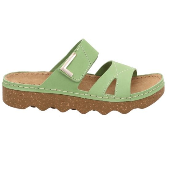 'Foggia' women's sldie strap sandal - Green - Chaplinshoes'Foggia' women's sldie strap sandal - GreenRohde