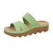 'Foggia' women's sldie strap sandal - Green - Chaplinshoes'Foggia' women's sldie strap sandal - GreenRohde