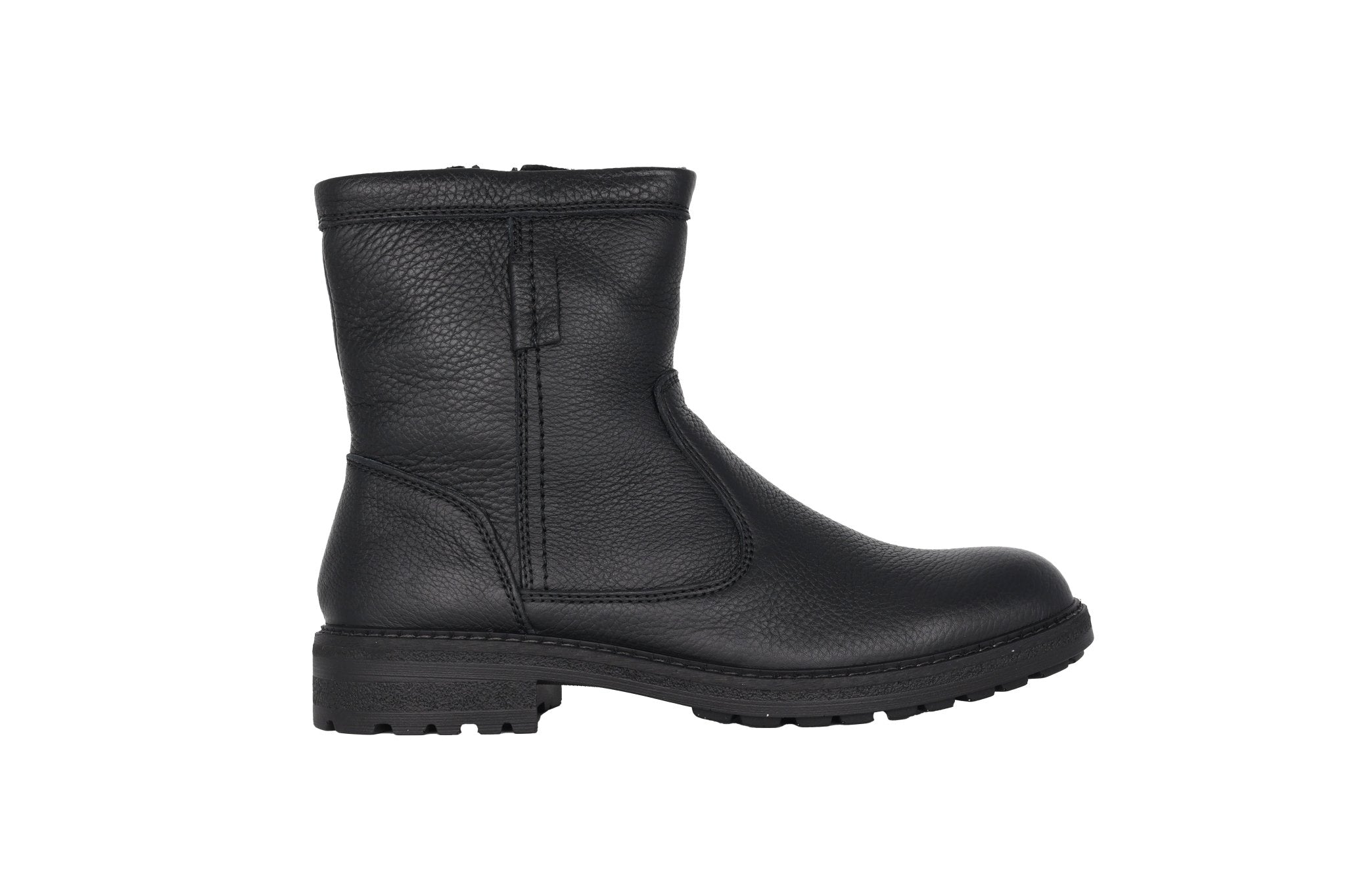 Bota con cremallera y forro cálido para hombre 'Frederik' - Negro - ChaplinshoesBota de hombre con forro cálido y cremallera 'Frederik' - BlackAra