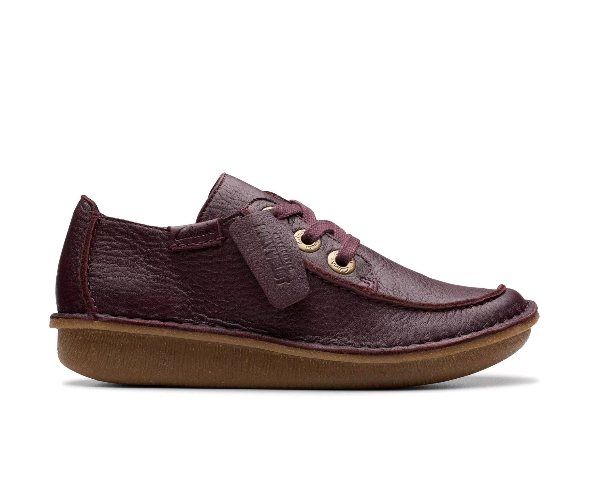 Damesveterschoen 'Grappig Dream' - rood - ChaplinshoesDamesveterschoen 'Grappig Dream' roodClarks