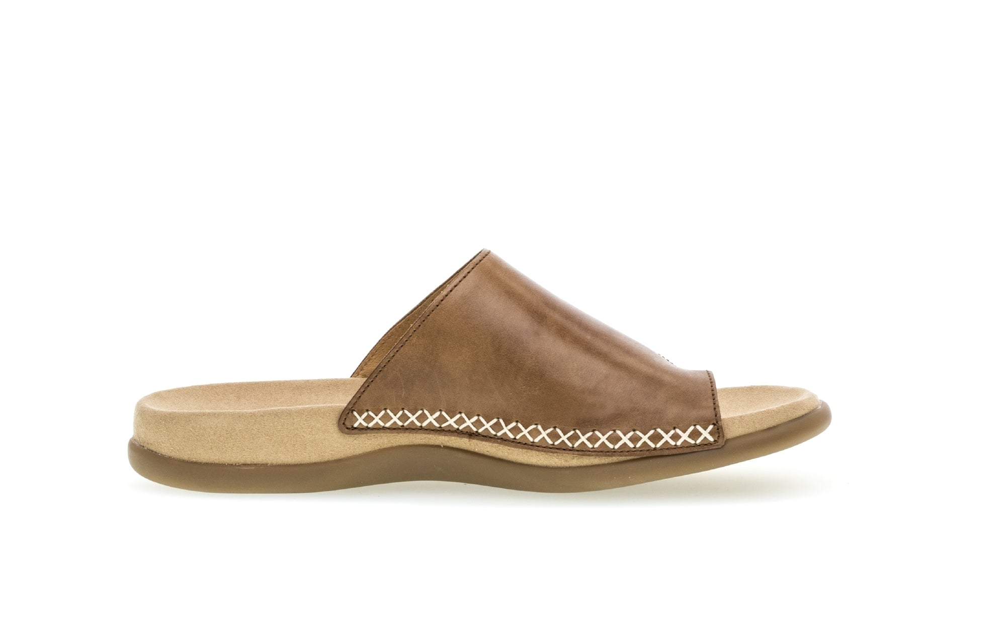 '03.700.24' Sandale à bout coulissant pour femme - marron