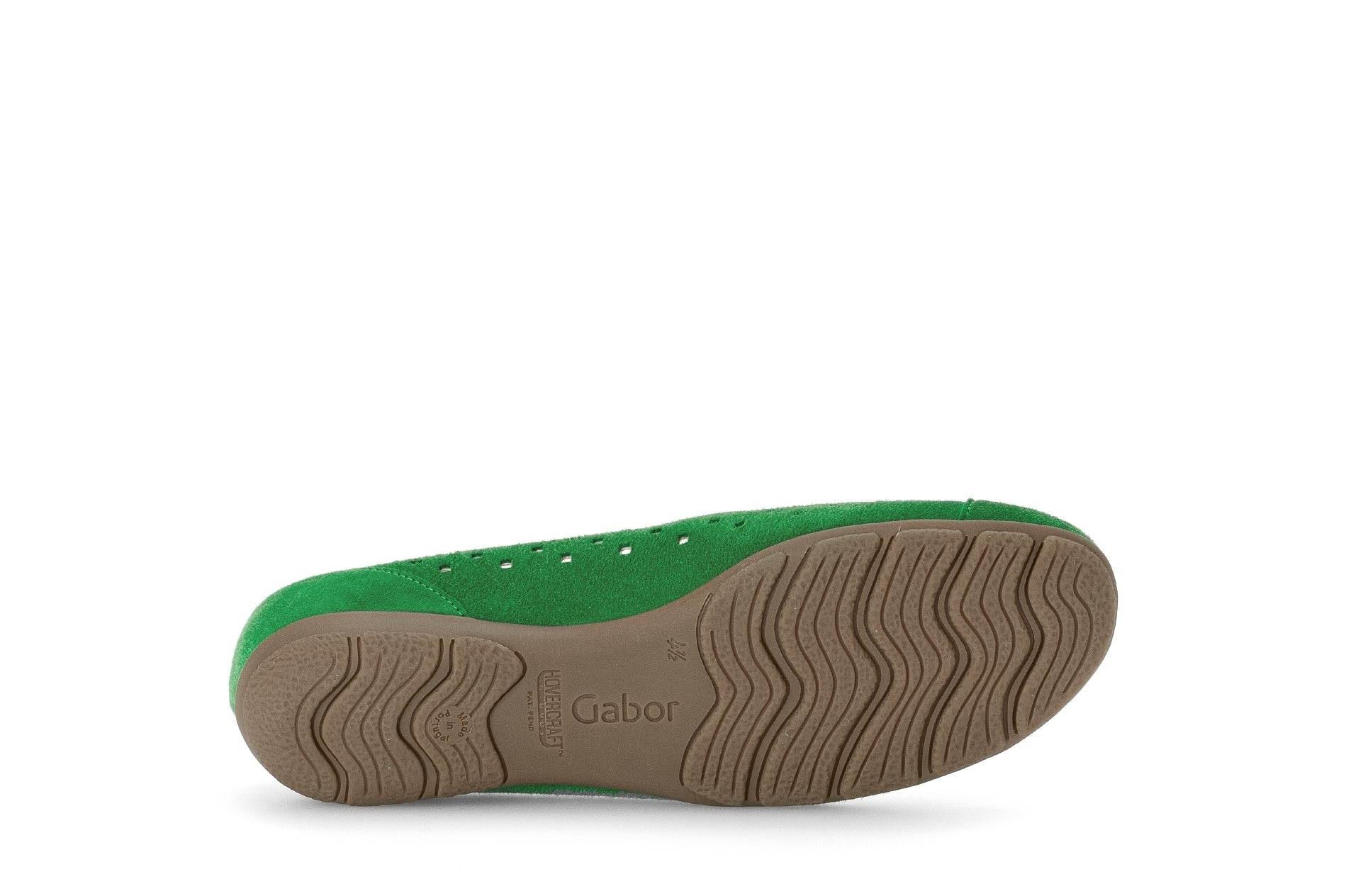 Geperforeerde damesballerina '64.169.39' - groen